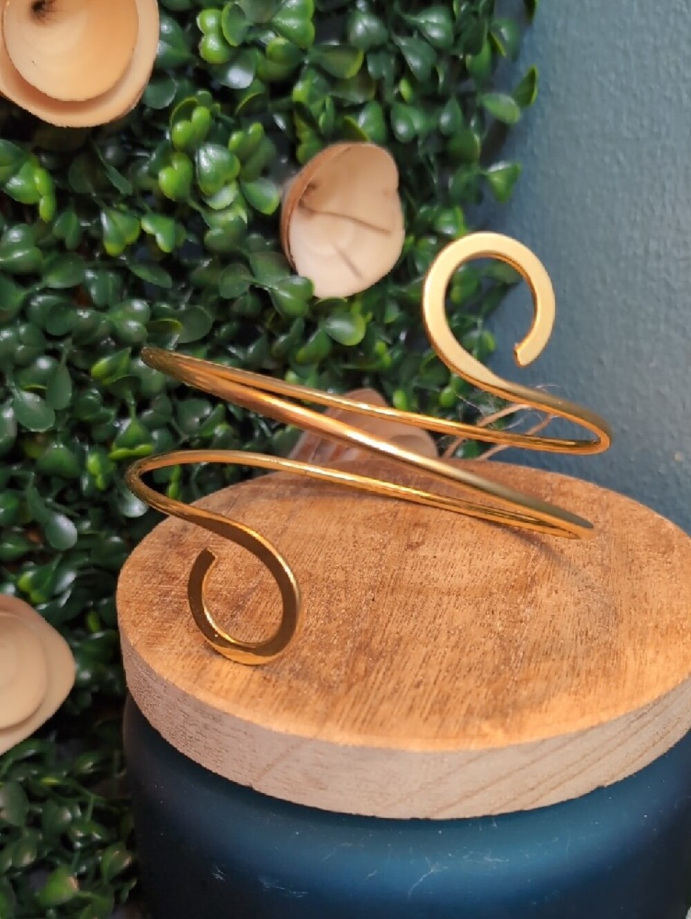 Helix Spiral Open Wire Arm Cuff